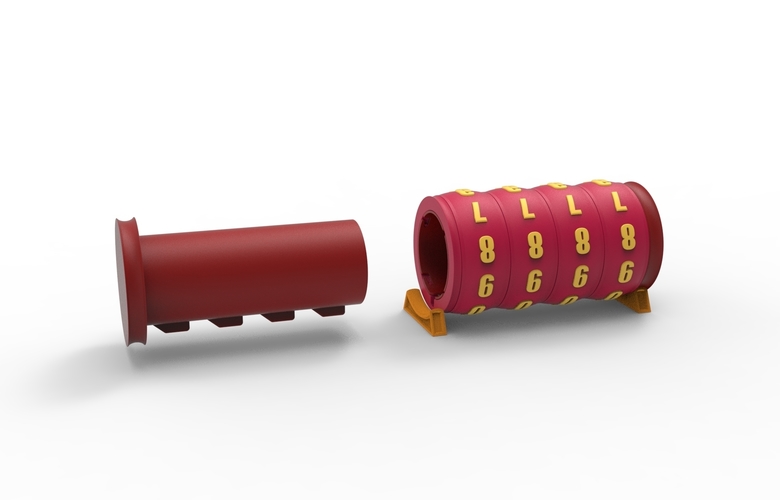 combination cylindrical lock 3D Print 539336