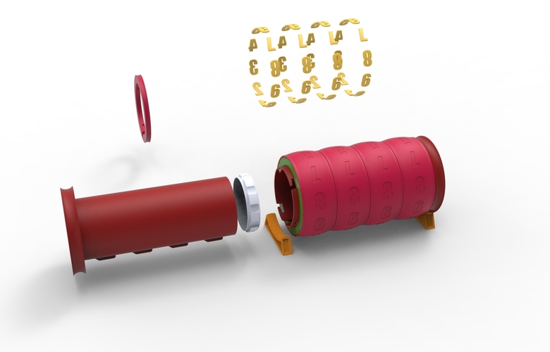 combination cylindrical lock 3D Print 539339