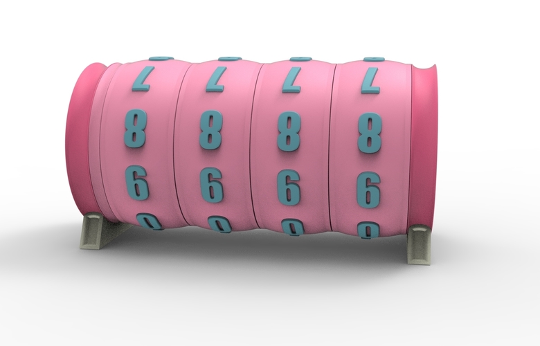 combination cylindrical lock 3D Print 539345