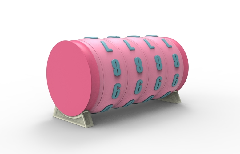 combination cylindrical lock 3D Print 539346