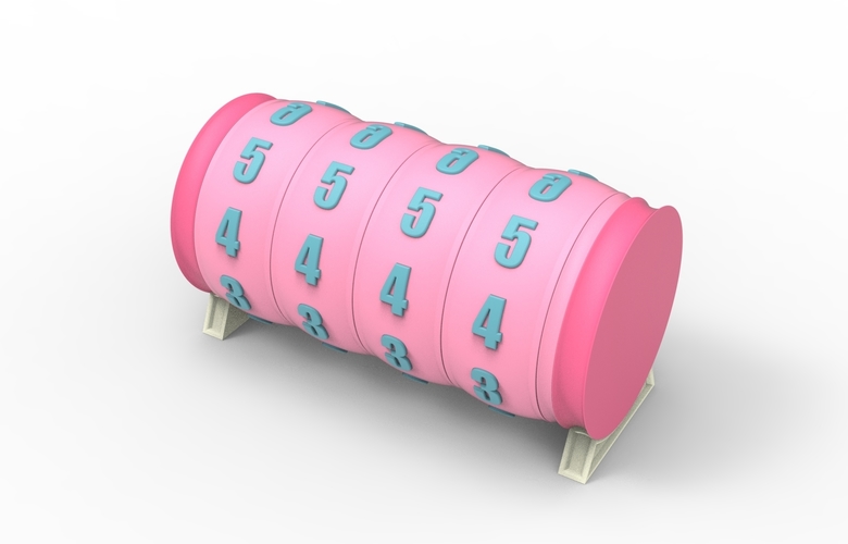 combination cylindrical lock 3D Print 539349