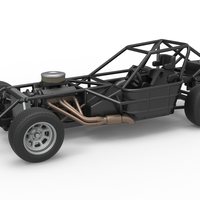 Dirt Modified stock car Base Scale 1:25 - Thumbnail 1