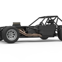 Dirt Modified stock car Base Scale 1:25 - Thumbnail 2