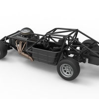 Dirt Modified stock car Base Scale 1:25 - Thumbnail 12