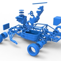 Dirt Modified stock car Base Scale 1:25 - Thumbnail 25