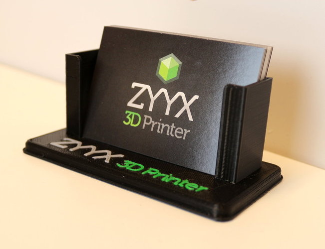 ZYYX Business Card Holder - Multi Material Print 3D Print 53947