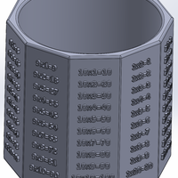 A decagonal pencil box with a MULTIPLICATION TABLE - Thumbnail 2