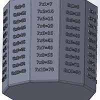 A decagonal pencil box with a MULTIPLICATION TABLE - Thumbnail 4
