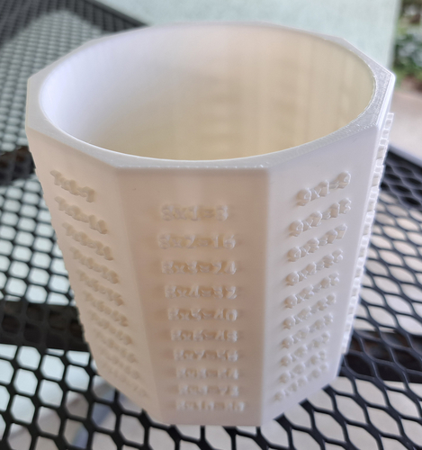 A decagonal pencil box with a MULTIPLICATION TABLE 3D Print 539544