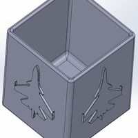 Pencil case with silhouettes of SUKHOI fighter planes - Thumbnail 4