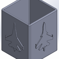 Pencil case with silhouettes of SUKHOI fighter planes - Thumbnail 7