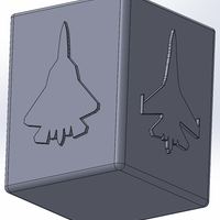 Pencil case with silhouettes of SUKHOI fighter planes - Thumbnail 8