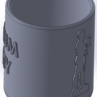 Round pencil case with the inscription SINGIDUNUM UNIVERSITY - Thumbnail 4