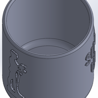 Round pencil case with the inscription SINGIDUNUM UNIVERSITY - Thumbnail 6