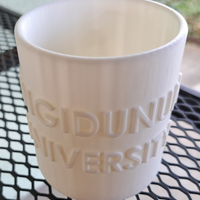 Small Round pencil case with the inscription SINGIDUNUM UNIVERSITY 3D Printing 539570