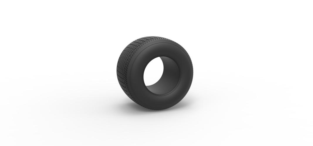 Dirt Sprint racing tire 25 Scale 1:25 3D Print 539616