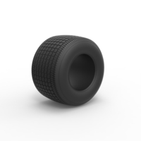 Dirt Sprint racing tire 25 Scale 1:25 - Thumbnail 2