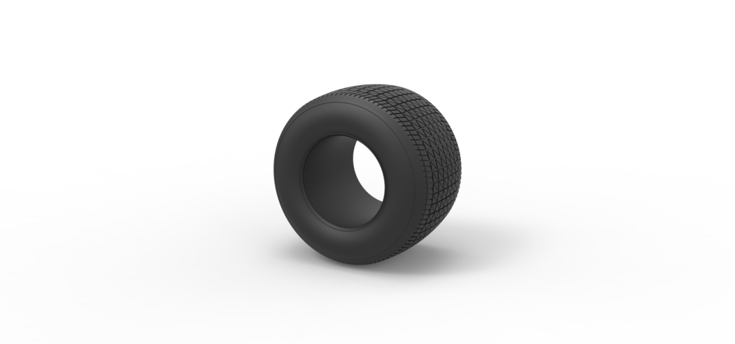 Dirt Sprint racing tire 25 Scale 1:25 3D Print 539622