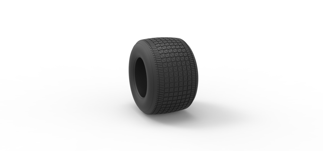 Dirt Sprint racing tire 25 Scale 1:25 3D Print 539623