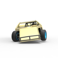 Dirt Modified stock car while turning 1:25 - Thumbnail 7