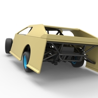 Dirt Modified stock car while turning 1:25 - Thumbnail 13