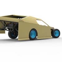 Dirt Modified stock car while turning 1:25 - Thumbnail 17