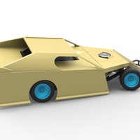 Dirt Modified stock car while turning 1:25 - Thumbnail 18