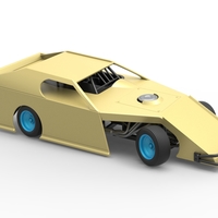 Dirt Modified stock car while turning 1:25 - Thumbnail 20