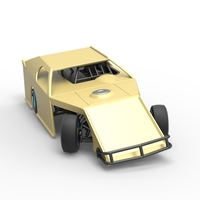 Dirt Modified stock car while turning 1:25 - Thumbnail 22