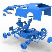 Dirt Modified stock car while turning 1:25 - Thumbnail 25