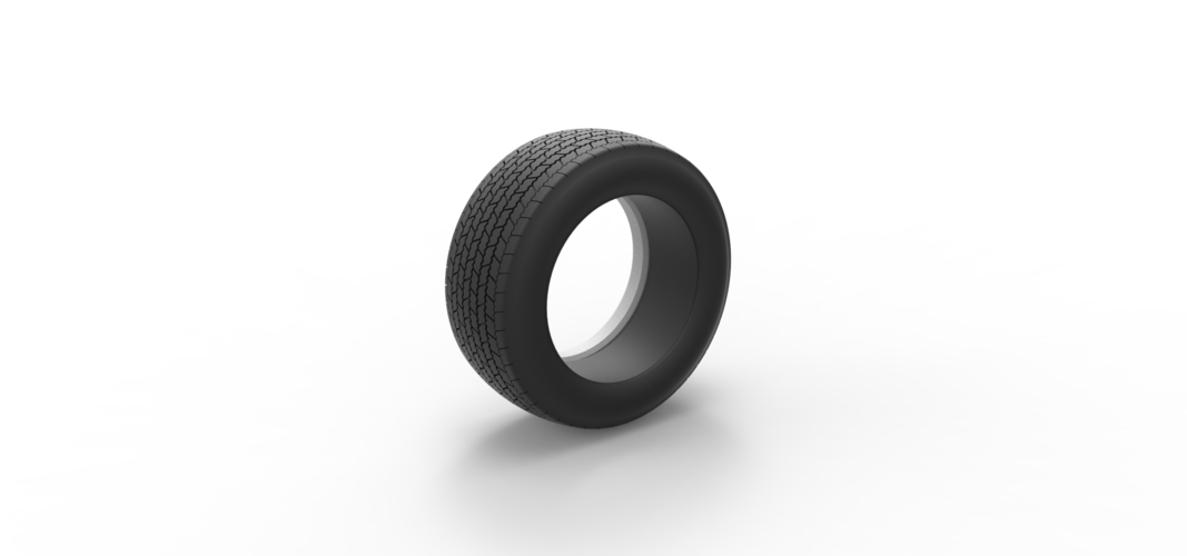 Whitewall Tire of Dirt Modified stock car 1:25 3D Print 539730