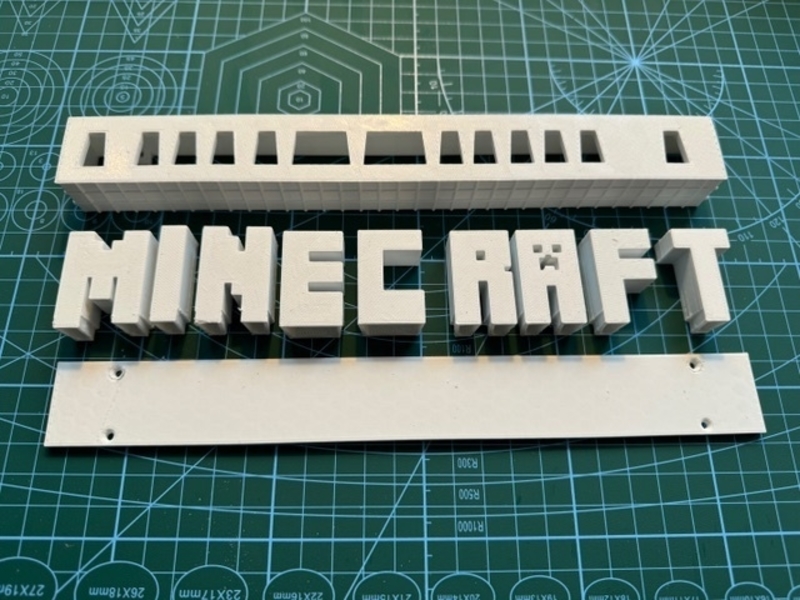 MINECRAFT lamp (Easy to PRINT!)