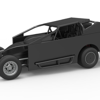 Small Northeast Dirt Modified stock car 1:25 3D Printing 539947