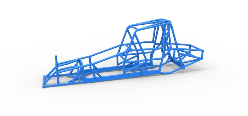 Frame of Northeast Dirt Modified stock car 1:25