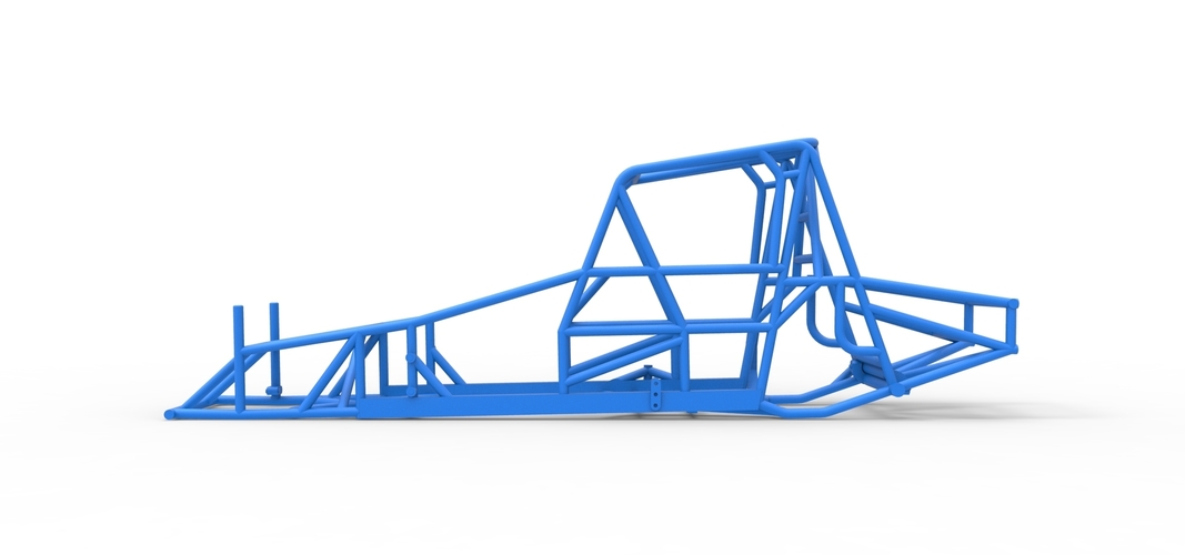 Frame of Northeast Dirt Modified stock car 1:25 3D Print 539981