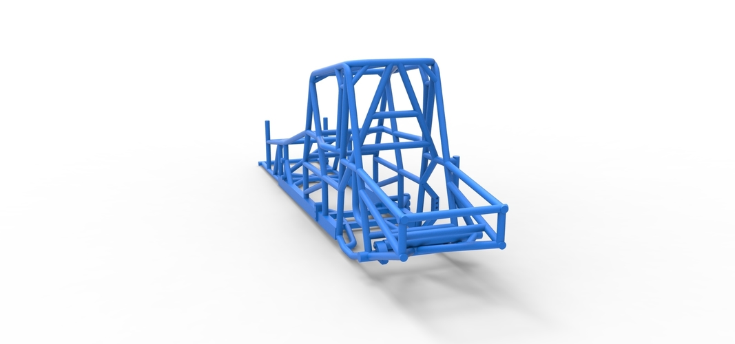 Frame of Northeast Dirt Modified stock car 1:25 3D Print 539985