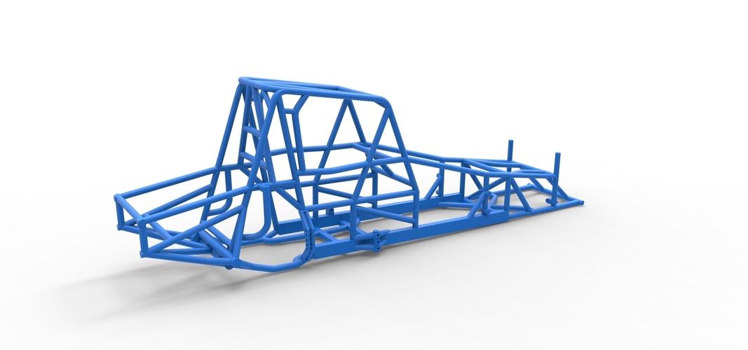 Frame of Northeast Dirt Modified stock car 1:25 3D Print 539987