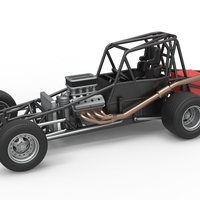 Northeast Dirt Modified stock car Base 1:25 - Thumbnail 1