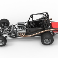 Northeast Dirt Modified stock car Base 1:25 - Thumbnail 10