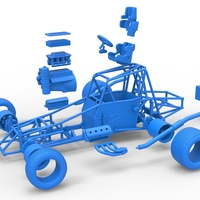 Northeast Dirt Modified stock car Base 1:25 - Thumbnail 23