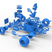 Northeast Dirt Modified stock car Base 1:25 - Thumbnail 25