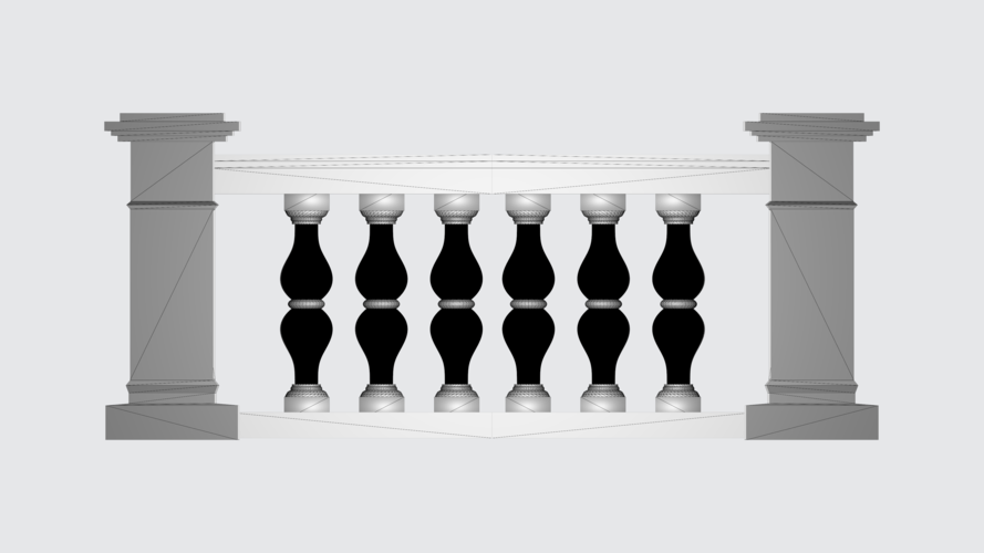 Balustrade railing 3D 3D Print 540064