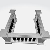 Small Balustrade railing 3D 3D Printing 540071