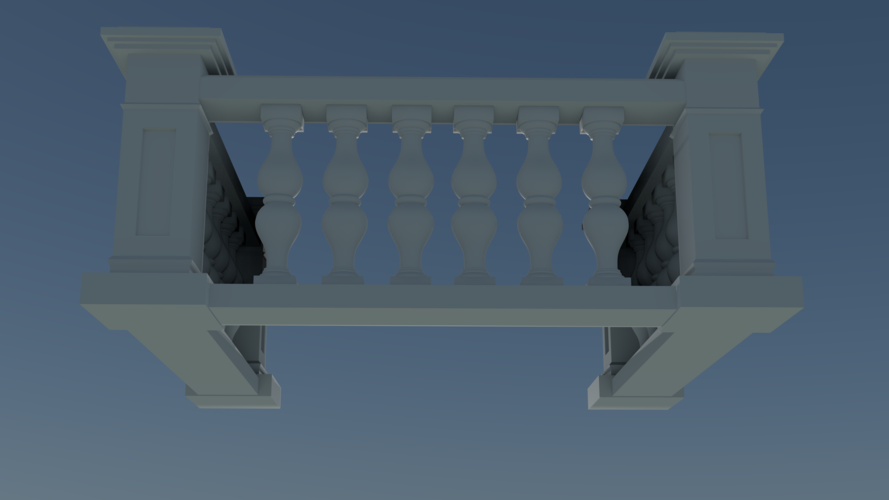 Balustrade railing 3D 3D Print 540075