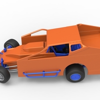 Northeast Dirt Modified stock car while turning 1:25 - Thumbnail 10