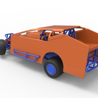 Northeast Dirt Modified stock car while turning 1:25 - Thumbnail 12