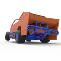 Northeast Dirt Modified stock car while turning 1:25 - Thumbnail 14