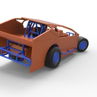 Northeast Dirt Modified stock car while turning 1:25 - Thumbnail 16