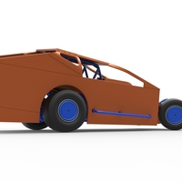 Northeast Dirt Modified stock car while turning 1:25 - Thumbnail 19