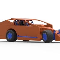 Northeast Dirt Modified stock car while turning 1:25 - Thumbnail 21